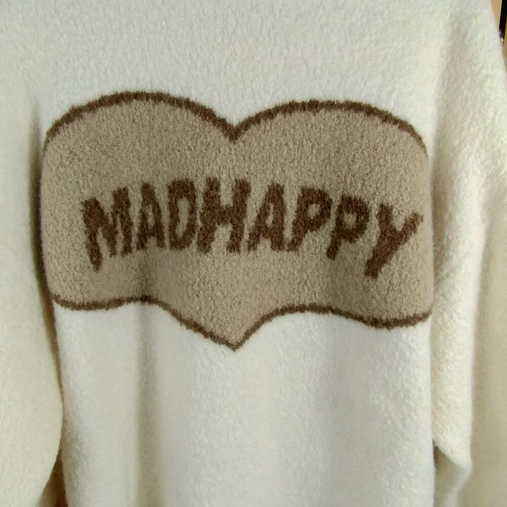 Madhappy Heart Boucle Hoodie Alpaca/Wool Blend Size L - Picture 2 of 9